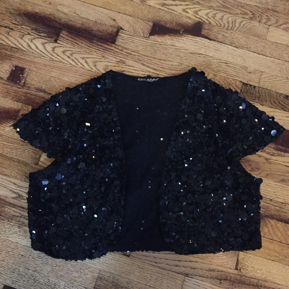 Black cap sleeve cover up